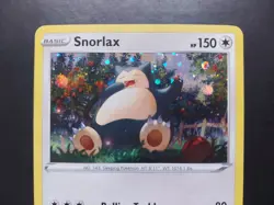 Pokemon Snorlax 140/202 Alternate Cosmos Holo Promo Sword and Shield Base Swirl - Image 2