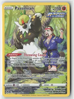 Pokemon Passimian Ultra Rare SWSH12: Silver Tempest Trainer Gallery TG08/TG30 LP - Image 1