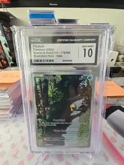 CGC 10 Psyduck 175/165 SV: Scarlet & Violet 151 Holo Pokemon TCG - Image 1