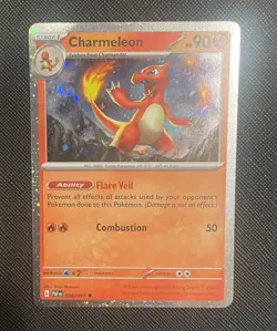 Pokemon Charmander Charmeleon Reverse Cosmos Holo #4 & #5 Scarlet & Violet 151 - Image 3