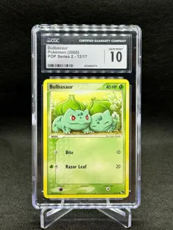 Pokemon TCG Bulbasaur CGC 10 Gem Mint POP Series 2 12/17 Promo Free Shipping - Image 1