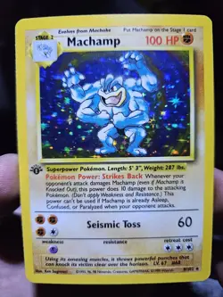 Pokemon TCG - Machamp 1st Edition 8/102 - Base Set - Rare Holo - Image 1