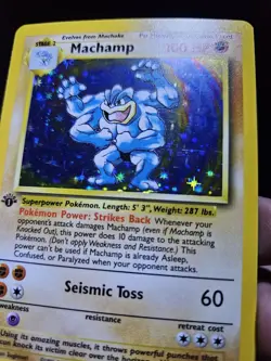 Pokemon TCG - Machamp 1st Edition 8/102 - Base Set - Rare Holo - Image 2