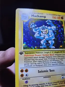 Pokemon TCG - Machamp 1st Edition 8/102 - Base Set - Rare Holo - Image 3