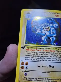 Pokemon TCG - Machamp 1st Edition 8/102 - Base Set - Rare Holo - Image 2