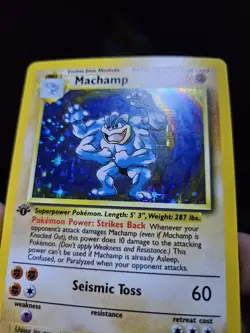 Pokemon TCG - Machamp 1st Edition 8/102 - Base Set - Rare Holo - Image 3