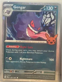 Pokemon TCG Gengar Cosmos Trick or Trade 2024 136/197 free shipping - Image 1