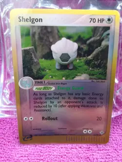 2003 Pokemon Shelgon EX Dragon 41/97 Reverse Holo Uncommon - Image 1
