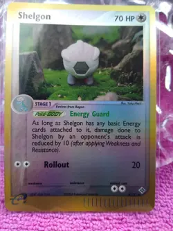 2003 Pokemon Shelgon EX Dragon 41/97 Reverse Holo Uncommon - Image 3