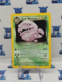 Dark Weezing - Team Rocket 14/82 Holo Pokemon LP - Image 1
