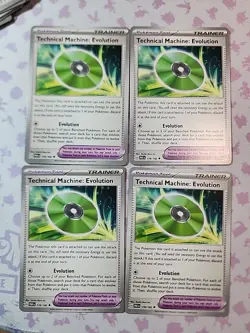 Technical Machine Evolution 178/182 x4 - 4x Trainer Playset Pokemon Paradox Rift - Image 1