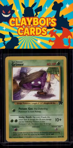 Grimer Team Rocket Pokemon 57/82 Common Near Mint or Better - Image 1