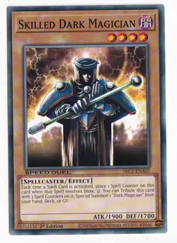 Yugioh Skilled Dark Magician SBC1-ENA02 Streets of Battle City 1st Edition - Image 1