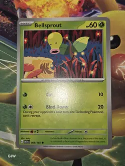 Pokemon TCG Bellsprout Scarlet & Violet-151 069/165 Regular Common CCG Card NM - Image 1