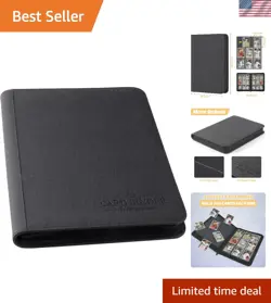 Secure Zip Trading Card Binder - 540 Pocket Album for TCG & Sports Cards, Black - Image 1