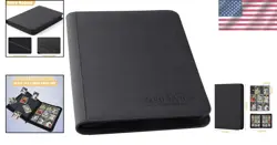 Secure Zip Trading Card Binder - 540 Pocket Album for TCG & Sports Cards, Black - Image 2