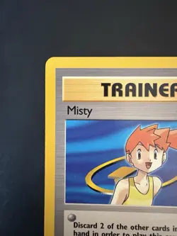 Pokemon Vintage Non Holo Rare Misty Trainer Card Gym Heroes 102/132 - Image 2