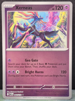Xerneas 064/132 Reverse Holo Mega Evolution Pokemon TCG Near Mint Card MEG Foil - Image 1