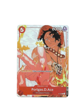 One Piece Card Game Portgas.D.Ace P-028 2023 Gift Collection Promo Foil Card NM - Image 1