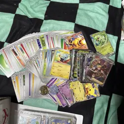 Pokemon Trading Card Lot Scarlet Violet Packs with Sleeves and Scratches - Image 1