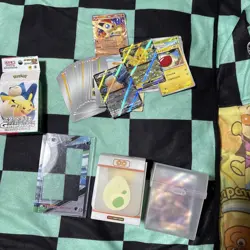 Pokemon Trading Card Lot Scarlet Violet Packs with Sleeves and Scratches - Image 3
