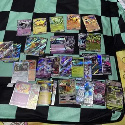 Pokemon Trading Card Lot Scarlet Violet Packs with Sleeves and Scratches - Image 4