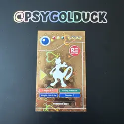 Pokemon Card Peru Pokedex Gold Mewtwo - Image 2