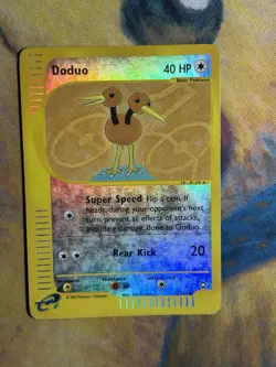 Doduo 73/147 Reverse Holo Pokemon Card Aquapolis E Reader Series 2002 LP MP - Image 2