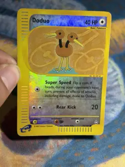 Doduo 73/147 Reverse Holo Pokemon Card Aquapolis E Reader Series 2002 LP MP - Image 3