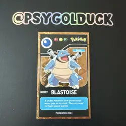 Pokemon Card Peru Pokedex Gold Blastoise - Image 1