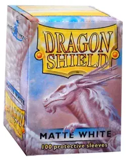 Dragon Shield Matte White Standard Card Sleeves [100 Count] - Image 1