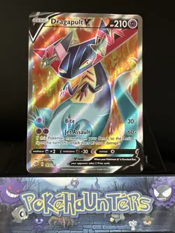 Pokemon Card Dragapult V 183/192 Rebel Clash Full Art Holo Ultra Rare NM - Image 1