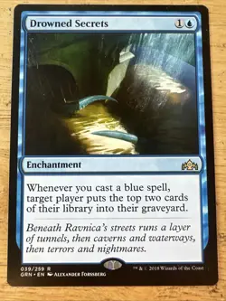 Drowned Secrets MTG Magic the Gathering Card NM Near Mint Guilds Ravnica GRN - Image 1