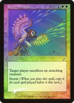 Scourge MTG FOIL Wing Shards Magic - Image 1