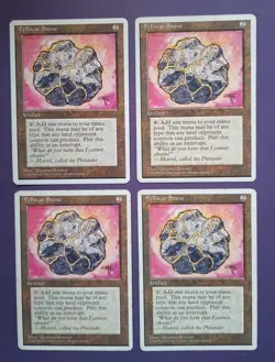 Magic the Gathering MTG 4th Edition FELLWAR STONE X 4 (LP/EX, 2 MP, 1 HP) U 1995 - Image 1