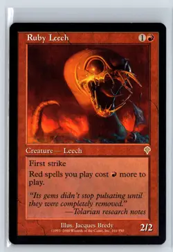 RUBY LEECH - Invasion - MTG Magic the Gathering Card - Rare - Image 1