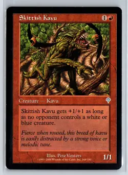 SKITTISH KAVU - Invasion - MTG Magic the Gathering Card - Uncommon - Image 1