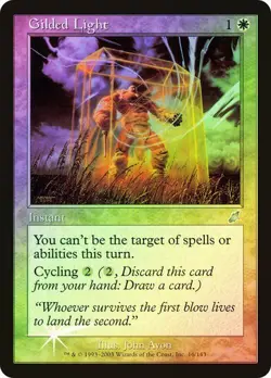 Scourge MTG FOIL Gilded Light Magic - Image 1