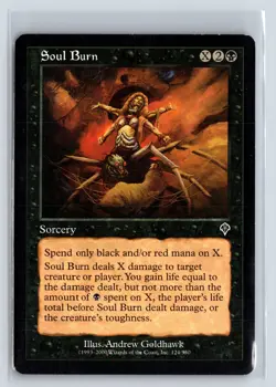 SOUL BURN - Invasion - MTG Magic the Gathering Card - Common - Image 1