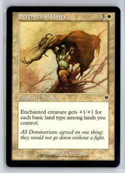 STRENGTH OF UNITY - Invasion - MTG Magic the Gathering Card - Common - Image 1