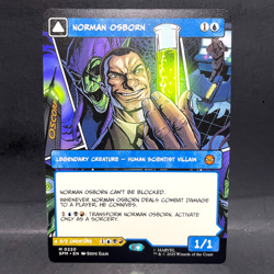 2025 MTG MARVEL'S SPIDER-MAN BORDERLESS NORMAN OSBORN 0220 (MYTHIC) - Image 1