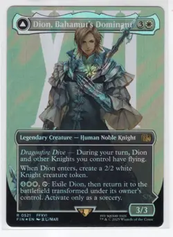 MTG Final Fantasy Surge Foil Rare #0521 Dion Bahamut's Dominant - Image 1