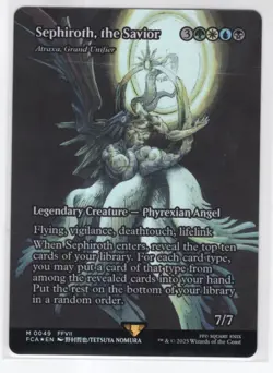 MTG Final Fantasy Through The Ages Foil Mythic #0049 Sephiroth The Savior - Image 1