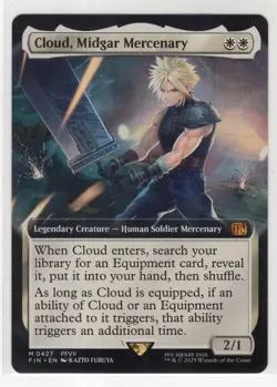 MTG Final Fantasy Mythic #0427 Cloud Midgar Mercenary - Image 1