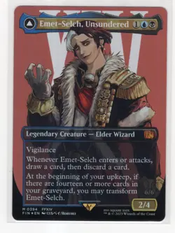 MTG Final Fantasy Foil Mythic #0394 Emet-Selch Unsundered - Image 1