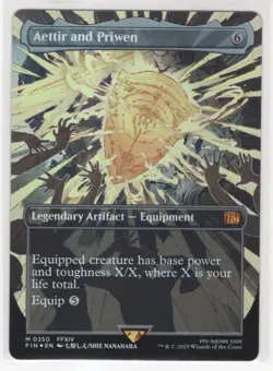 MTG Final Fantasy Foil Mythic #0350 Aettir And Priwen - Image 1