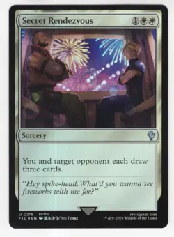 MTG Final Fantasy Commander Foil Uncommon #0219 Secret Rendezvous - Image 1
