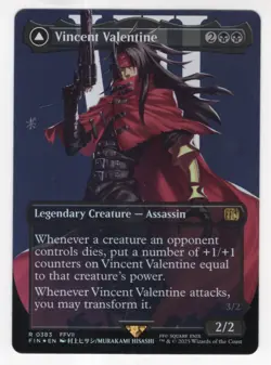 MTG Final Fantasy Foil Rare #0383 Vincent Valentine - Image 1