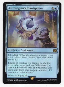 MTG Final Fantasy Foil Rare #0046 Astrologian's Planisphere - Image 1