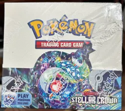 Pokemon TCG SV07: Stellar Crown Booster Box Sealed Scarlet & Violet - Image 1